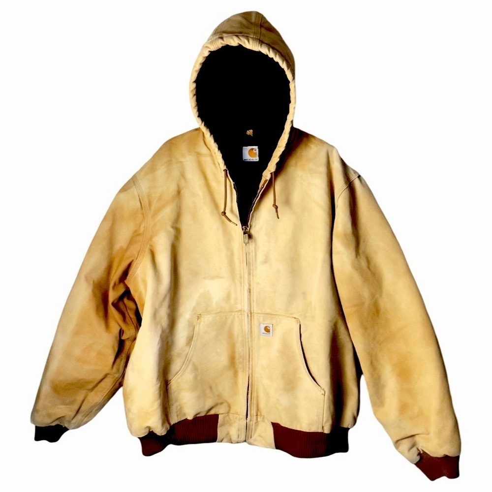 Carhartt Men's J140 Loose Fit Firm Duck Insulated Flannel-Lined Jacket 2XLT